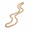 304 Stainless Steel Cable Chain Necklaces NJEW-H203-01G-2