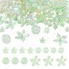 94Pcs 4 Styles Transparent Acrylic Beads TACR-TA0001-84-2