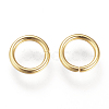 304 Stainless Steel Open Jump Rings X-STAS-Q186-02G-8x1.2-3