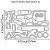 Carbon Steel Cutting Dies Stencils DIY-WH0309-1216-6