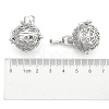 Eco-Friendly Hollow Brass Round Cage Pendants KK-L143-02-NR-3