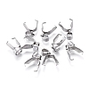 Tarnish Resistant 304 Stainless Steel Ice Pick Pinch Bails STAS-Q182-01-5