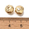 Brass Micro Pave Cubic Zirconia Beads KK-Q001-21G-3