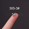 316L Surgical Stainless Steel Micro Pave Clear Cubic Zirconia Cartilage Earrings WG35966-03-1