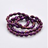 Full Plated Glass Faceted Rice Beads Strands GLAA-A030A-FP03-2