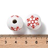 Printed Wood European Beads WOOD-Z002-08D-3