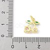 Brass Micro Pave Cubic Zirconia Pendants KK-Z101-06G-4