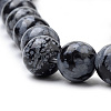 Natural Snowflake Obsidian Beads Strands G-S259-20-6mm-3