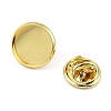 Rack Plating Brass Brooch Finding KK-Z030-01G-3