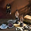 DIY Oval Poplar Wood Wall Display Stand Decorations DJEW-CN0001-19A-6