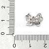 925 Sterling Silver Micro Pave Clear Cubic Zirconia Bowknot Multi-Strand Links STER-S013-02P-3