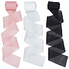 3 Rolls 3 Colors Polyester Chiffon Ribbon OCOR-CY0003-74-1