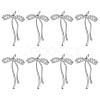 8Pcs Brass Micro Pave Cubic Zirconia Pendants KK-DR0001-46-1