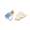 Halloween Theme Alloy Enamel Pendants ENAM-T020-07J-1