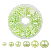 1Box ABS Plastic Imitation Pearl Dome Cabochons SACR-JP0001-18-1