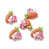 Opaque Resin Cabochons X-RESI-M025-02-1