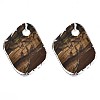 Natural Tiger Eye Pendants G-N0326-61P-2