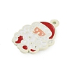 Christmas Theme Spray Painted Alloy Enamel Pendants ENAM-Z020-01G-2