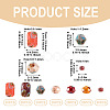140Pcs 7 Styles Glass Seed Beads Sets SEED-TAD0001-04-3