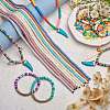 10 Strands 10 Colors Flat Round Handmade Polymer Clay Beads CLAY-SZ0002-04A-5