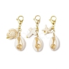 Natural Mixed Cowrie Shell Pendant Decorations HJEW-JM02922-01-1
