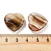 Heart Tigerskin Glass Palm Stones G-C134-06A-04-3