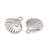 304 Stainless Steel with Crystal Rhinestone Charms RB-CBABFDA-11F-P-2