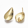 Brass Stud Earring Findings KK-S348-353-2