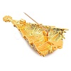 Christmas Theme Alloy Colorful Rhinestone Brooches JEWB-S022-02D-G-2