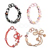 Hand Painted Acrylic with Enamel Beads X-MACR-K354-30-3