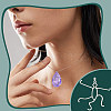 1Pc Rhodium Plated 925 Sterling Silver 5 Claw Prongs Pendant Blank Oval Shape Cabochon Settings STER-BC0002-10B-P-6