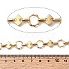 304 Stainless Steel Flower with Rhombus Link Chains CHS-Z007-14G-2
