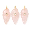Natural & Synthetic Mixed Gemstone Carved Pendants G-H357-04G-2