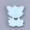 Food Grade Eco-Friendly Silicone Kitten Cabochons SIL-T052-08D-2