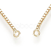 Brass Slider Bracelets Making MAK-R025-02G-3