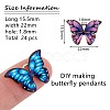 24Pcs 6 Colors Printed Alloy Pendants ENAM-SZ0002-13-2