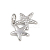 Brass Micro Pave Cubic Zirconia Pendants KK-A269-02D-P-2