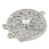 Brass Pave Clear Cubic Zirconia Chandelier Component Links KK-L219-23P-2
