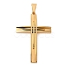 Ion Plating(IP) 304 Stainless Steel Cross Big Pendants STAS-I043-04G-1