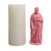 3D Buddhist Woman DIY Food Grade Silicone Statue Candle Molds PW-WG89310-01-6