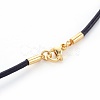 Leather Cord Necklace Making MAK-L018-06A-01-3