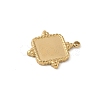 304 Stainless Steel Pendant Cabochon Settings STAS-L293-08G-2