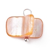 Natural Freshwater Shell Charms PALLOY-JF01352-03-2