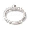 Rack Plating Brass Clear Cubic Zirconia Constellation Adjustable Rings for Women RJEW-S407-08P-08-3