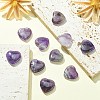 Natural Amethyst Heart Palm Stone G-YW0001-52B-5