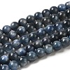 Natural Kyanite/Cyanite/Disthene Round Beads Strands G-O017-6mm-04C-1