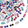 72Pcs 9 Colors Zinc Alloy Rhinestone Connector Charms FIND-GA0007-93-1