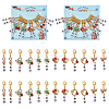 Alloy Enamel Ladybird Theme Pendant Locking Stitch Markers HJEW-AB00087-1
