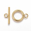 Ion Plating(IP) 304 Stainless Steel Toggle Clasps X-STAS-P248-03G-1