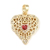 Valentine's Day Brass Micro Pave Cubic Zirconia Pendants LS-KK-T086-01A-1
